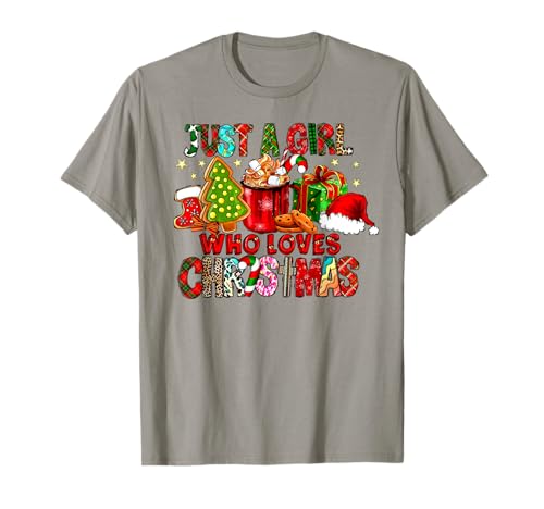 Just a Girl Who Loves Christmas Pajama Cookies Latte Cups T-Shirt Just a Girl Who Loves Christmas Pajama Cookies Latte Cups T-Shirt von Just a Girl Who Loves Christmas Pajama Cookies