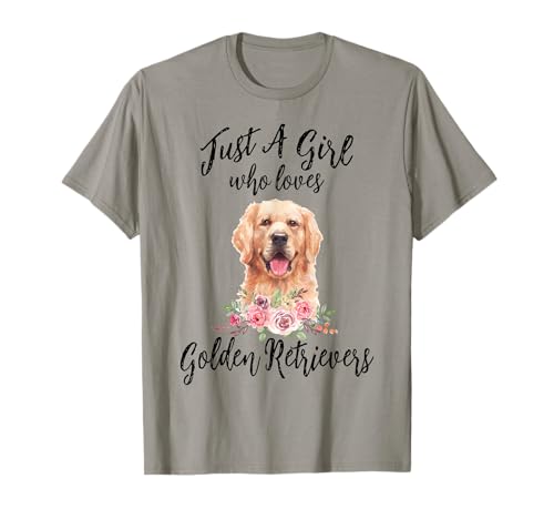 Just a Girl Who Loves Golden Retriever Hundeliebhaber Besitzer T-Shirt Just a Girl Who Loves Golden Retriever Hundeliebhaber Besitzer T-Shirt von Just a Girl who Loves Golden Retrievers Apparel