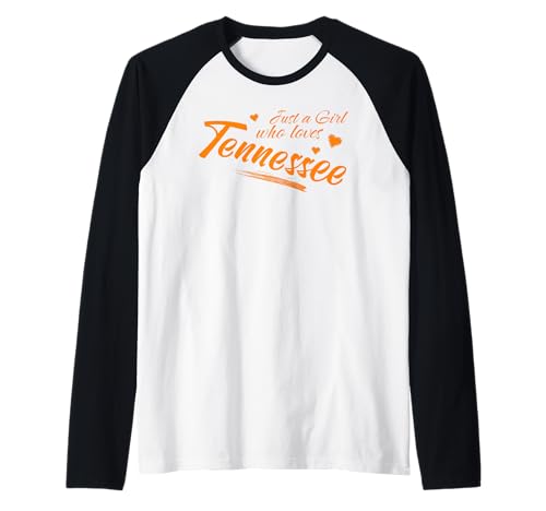 Just A Girl Who Loves Tennessee, Women's Cute TN Orange Raglan Just A Girl Who Loves Tennessee, Women's Cute TN Orange Raglan von Just a Girl who loves Tennessee