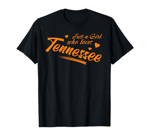 Just A Girl Who Loves Tennessee, Women's Cute TN Orange T-Shirt von Just a Girl who loves Tennessee