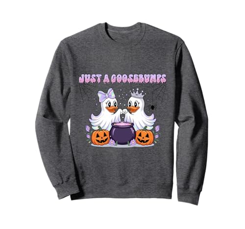 Just a Goosebumps Shirt Nette Witch Ghost Cauldron Mädchen Sweatshirt von Just a Goosebumps Tee Shirts for Halloween Girls
