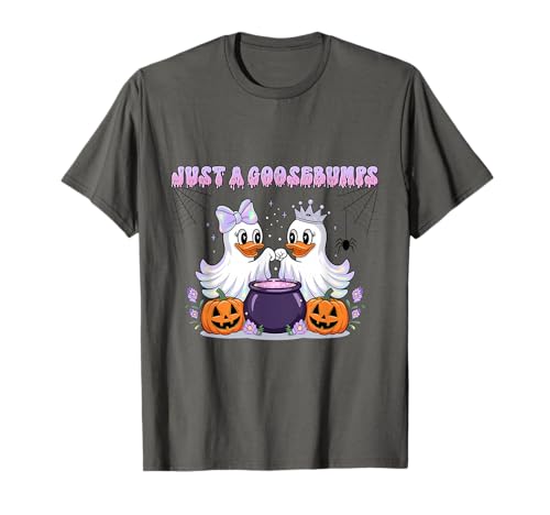 Just a Goosebumps Shirt Nette Witch Ghost Cauldron Mädchen T-Shirt Just a Goosebumps Shirt Nette Witch Ghost Cauldron Mädchen T-Shirt von Just a Goosebumps Tee Shirts for Halloween Girls