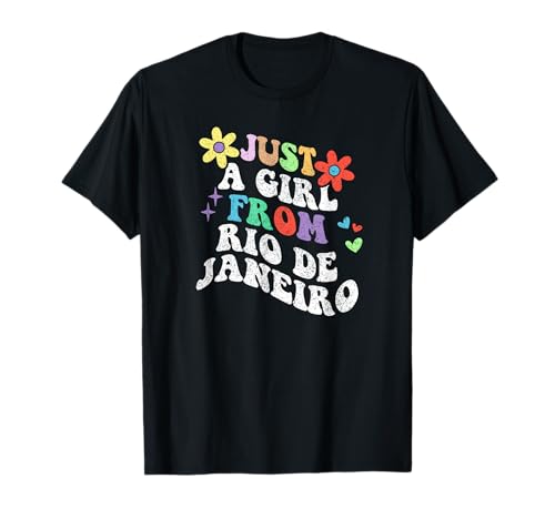 Retro Groovy Nur ein Mädchen aus Rio de Janeiro Muttertag T-Shirt Retro Groovy Nur ein Mädchen aus Rio de Janeiro Muttertag T-Shirt von Just a Kid from Rio de Janeiro Tees