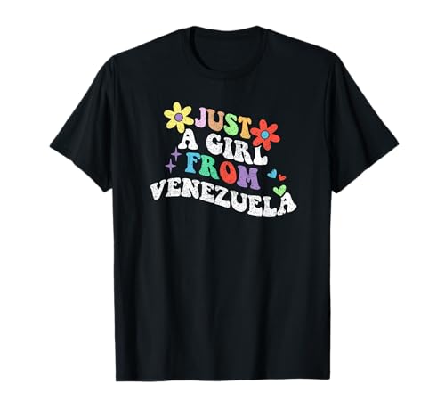 Retro Groovy Nur ein Mädchen aus Venezuela Muttertag 2023 T-Shirt Retro Groovy Nur ein Mädchen aus Venezuela Muttertag 2023 T-Shirt von Just a Kid from Venezuela Tees