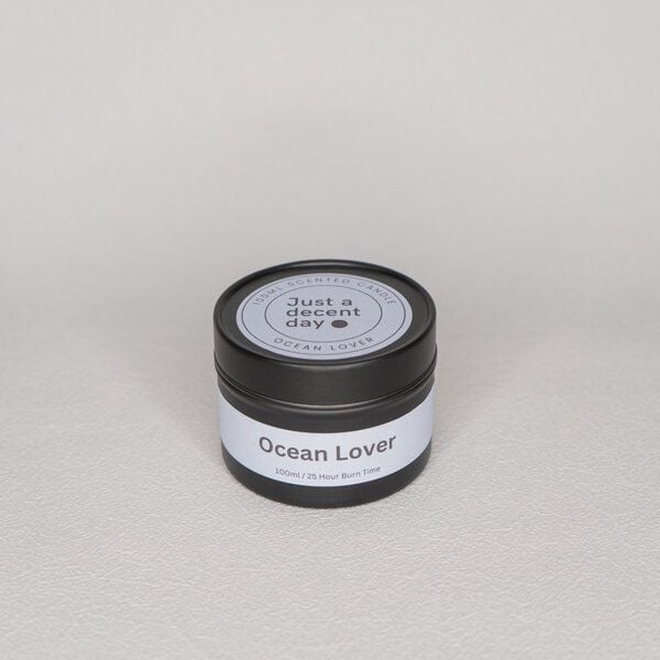 Just a decent day Duftkerze in Metalldose - Ocean Lover - handmade von Just a decent day