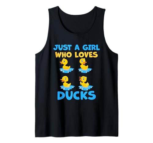 Süß, nur ein Mädchen, das Enten und Tiere liebt, Frauen und Mädchen. Tank Top von Just a girl who loves Apparel for girls and women