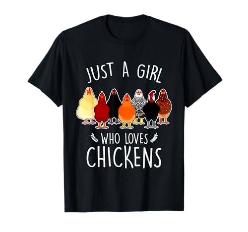 Just A Girl Who Loves Chickens Funny Women Chicken Lover T-Shirt Just A Girl Who Loves Chickens Funny Women Chicken Lover T-Shirt von Just a girl who loves Chickens Funny Gift tee