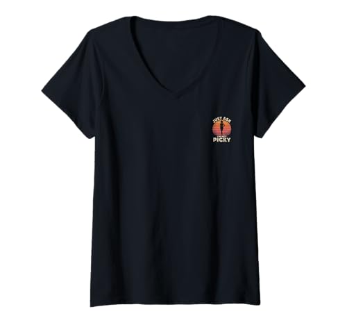 Damen Lustiger Spruch Just ask I'm not picky T-Shirt mit V-Ausschnitt Damen Lustiger Spruch Just ask I'm not picky T-Shirt mit V-Ausschnitt von Just ask I'm not picky funny Outfits