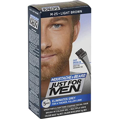 Just for Men Brush In Color Gel Bartformel, hellbraun, 1er Pack (1 x 28.4g) von Just for men