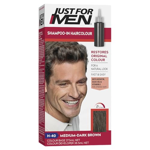 Just For Men H40 Medium Dark Brown Hair Color 60 ml von Just for men