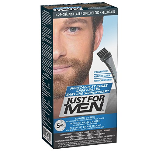 Just for men Pflege-Brush-In-Color-Gel für Bart, Schnurrbart, Hellbraun von Just for men