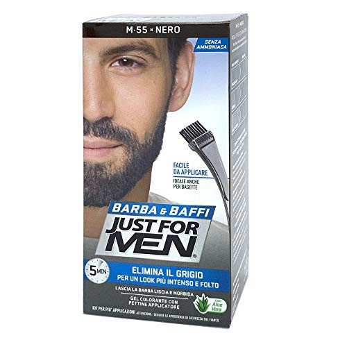6 x JUST FOR MEN BART UND BAFFI Farbe permanent mit schwarzem Pinsel M 55 Farbgel 2 x 14g 6 x JUST FOR MEN BART UND BAFFI Farbe permanent mit schwarzem Pinsel M 55 Farbgel 2 x 14g von Just for men