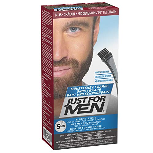 Just For Men Brush in Color Gelformel Bart Und Schnurrbart Mittelbraun von Just for men