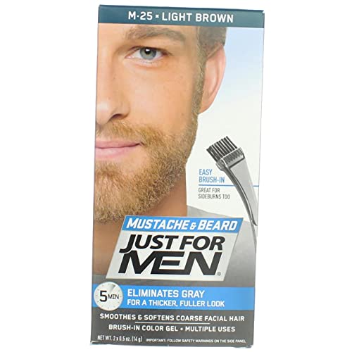 Just for Men JUST FOR MEN-Bürsten-In Color Gel, Schnurrbart & Bart M-25 Hellbraun 1 Stück (Pack of 6) von Just for men