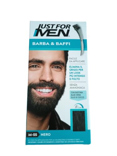 Just for Men JUST FOR MEN Color Gel Moustache & Beard M-55 Real Black 1 Stück (12 Stück) von Just for men