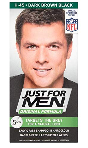 Just For Men Shampoo-in Farbe Grau Haarfarbe für Männer - Dunkelbraun - H-45 von Just for men