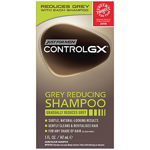 Only for Men Control GX Shampoo für Herren, ca. 147 ml, reduziert Grau, 5 Ounce, 1 von Just for men