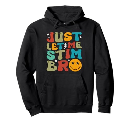 Groovy Just Let Me Stim Bro Kinder Jungen Lustiges Autismus-Bewusstsein Pullover Hoodie von Just let me stim bro Funny Autism Awareness Tee