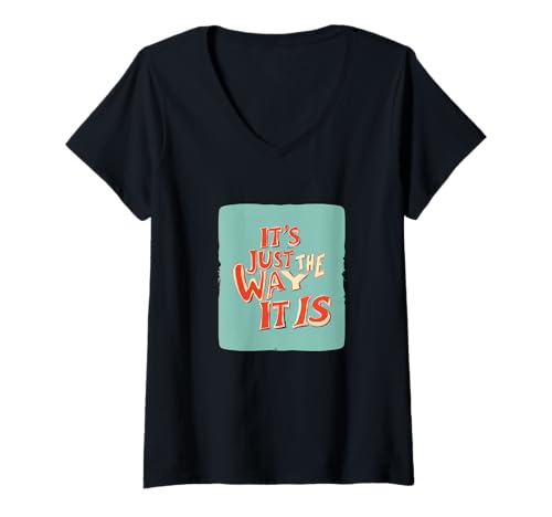 Damen That's the Way Statement Kostüm T-Shirt mit V-Ausschnitt von Just the Way
