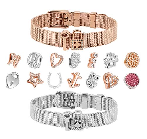 Just4Trend Charms für Mesh Armband 10mm | Mesh Charmband | Mesh Charmarmband - austauschbar Module 131-RG Just4Trend Charms für Mesh Armband 10mm | Mesh Charmband | Mesh Charmarmband - austauschbar Module 131-RG von Just4Trend