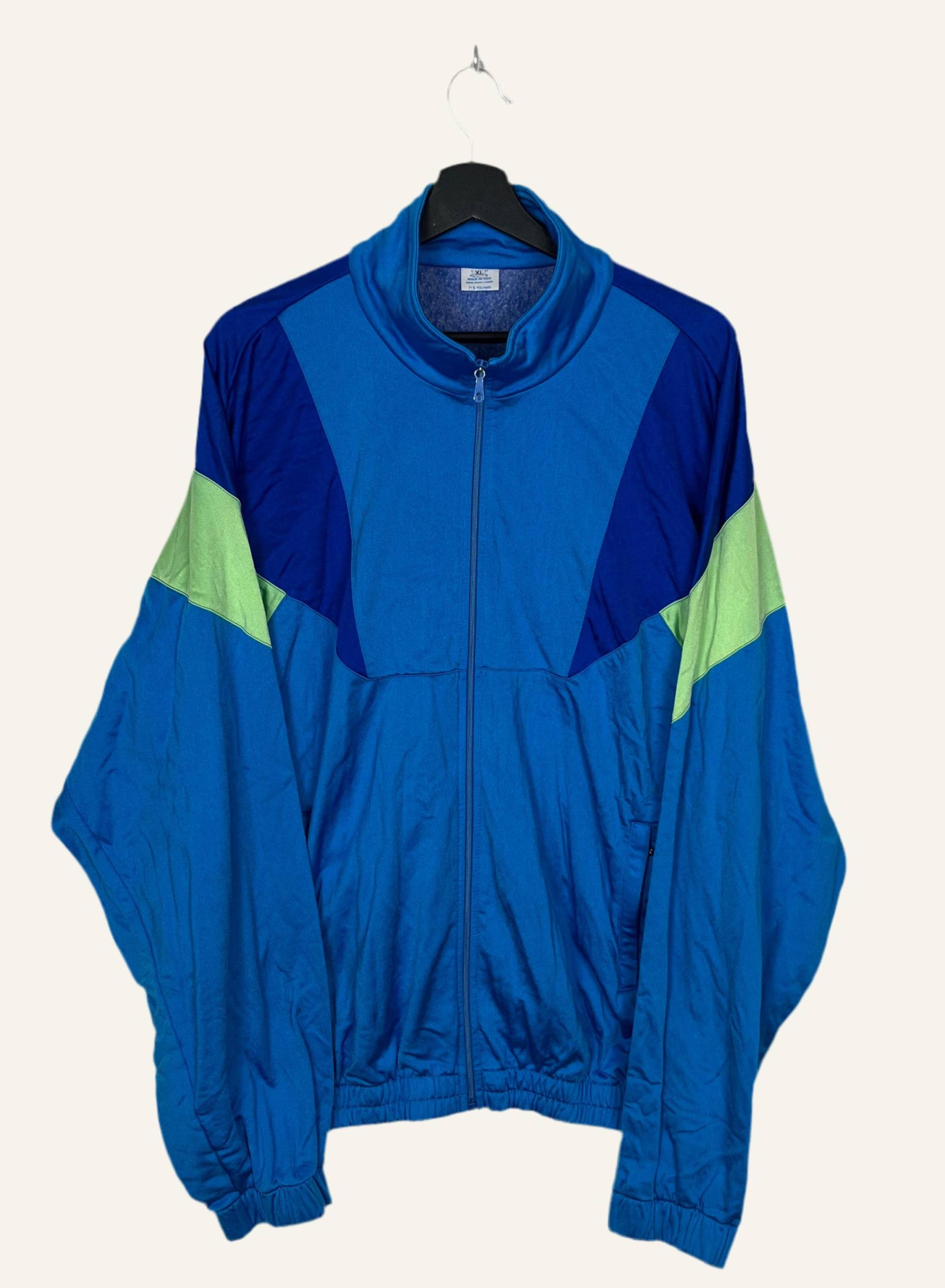 Vintags 80S Tennis Jacke Sportjacke Trainingsjacke Size L von JustASecondDE