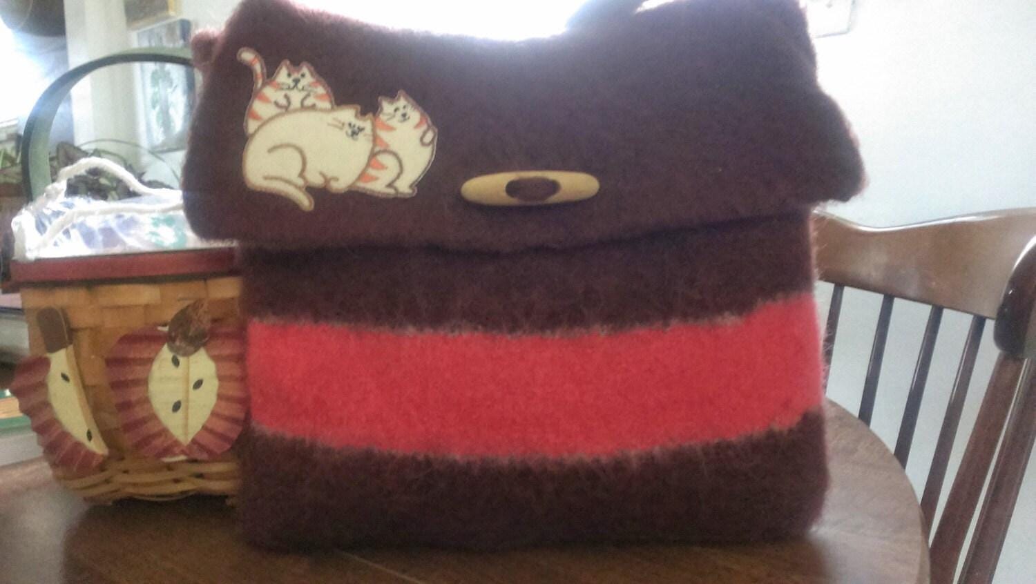 Taschen, Braune Geldbörse Handgestrickt Und Gefilzt Mein Eigenes Design Taschen, Braune Geldbörse Handgestrickt Und Gefilzt Mein Eigenes Design von JustAskJackie