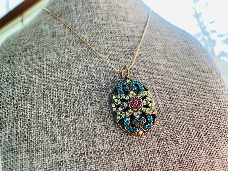 Floral Strass Anhänger - Justbeaditbydrue von JustBeadItByDrue