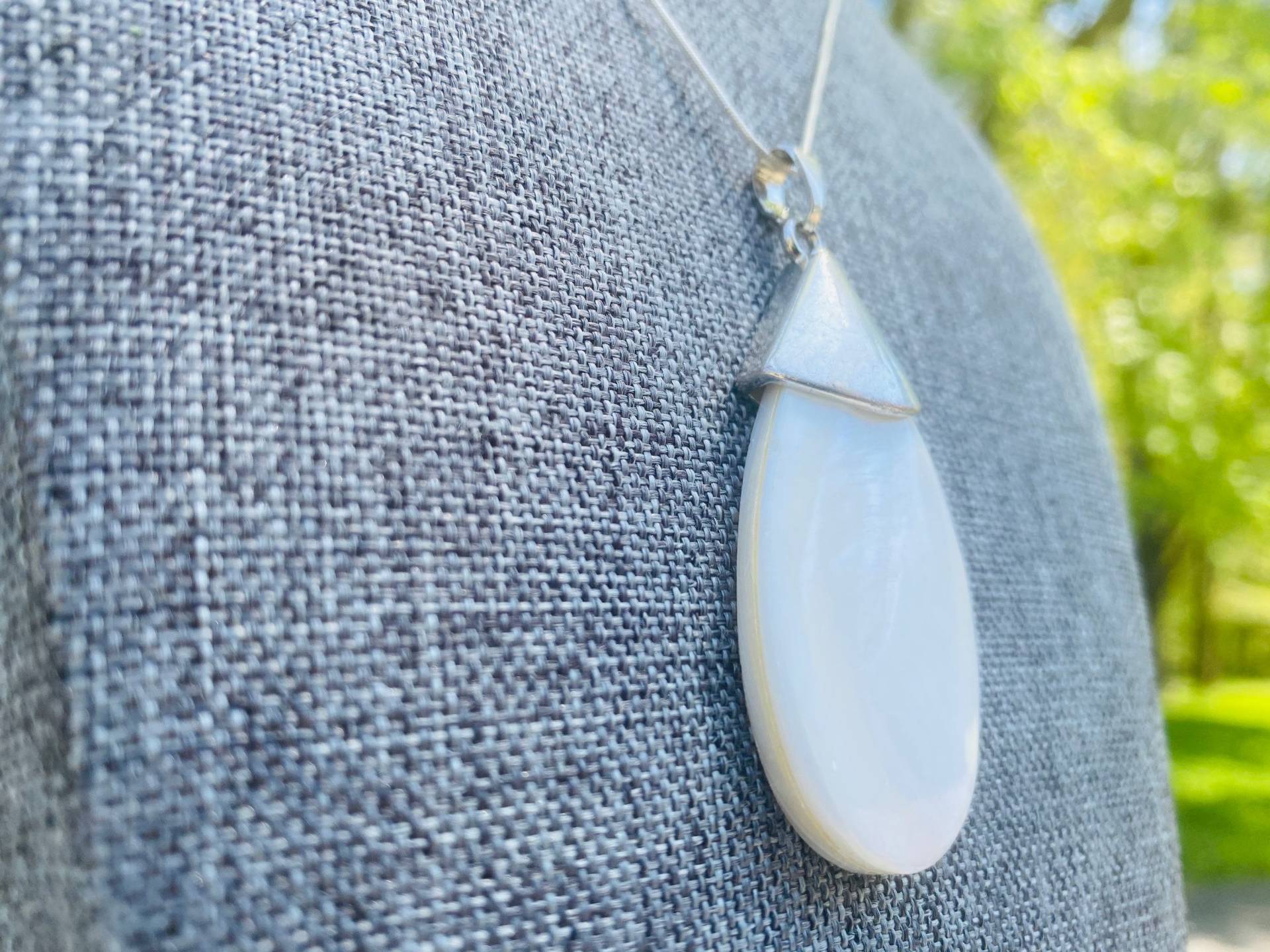 Shell-Anhänger - Teardrop Anhänger Sterling Silber Justbeaditbydrue von JustBeadItByDrue