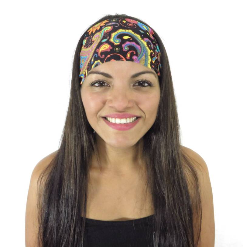 Boho Stirnband Workout Blumen Fitness No Slip Breites Strand Yoga Spring Fashion Damen Turban S173 von JustBreatheAcc