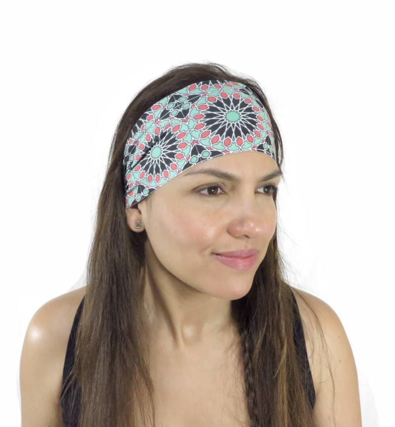 Läuft Stirnband-Workout Stirnband-Fitness Stirnband-Yoga Stirnband-Gym Ausrüstung-Boho Stirnband-Fashion Stirnband-Frauen Kopf Wrap-Aztec Print S141 von JustBreatheAcc