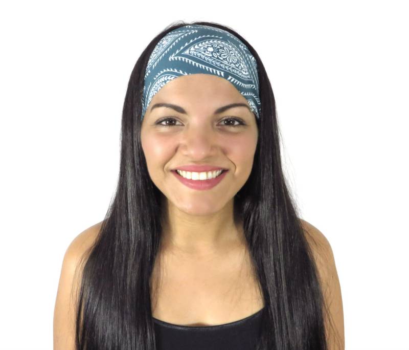 Yoga Stirnband Frauen Breit Boho Laufstirnband Fitness Workout No Slip Turban S233 von JustBreatheAcc
