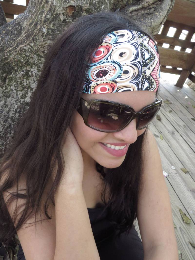 Yoga Stirnband Workout Sommer Laufen Hippie Boho Turban Mode Breites Floral No Slip Frauen S247 von JustBreatheAcc