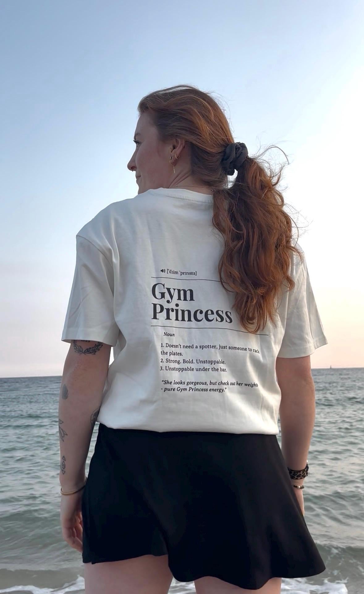 Oversized T-Shirt Unisex, "Gym Princess Dictionary" Gym Shirt, Statement Motivation 100% Cotton Oversized T-Shirt Unisex, "Gym Princess Dictionary" Gym Shirt, Statement Motivation 100% Cotton von JustCasualDE