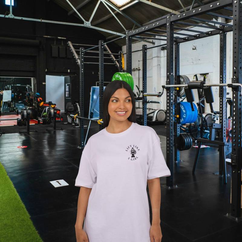 Oversized T-Shirt Unisex, "Lift Like A Girl" Gym Shirt, Statement Motivation 100% Cotton Oversized T-Shirt Unisex, "Lift Like A Girl" Gym Shirt, Statement Motivation 100% Cotton von JustCasualDE