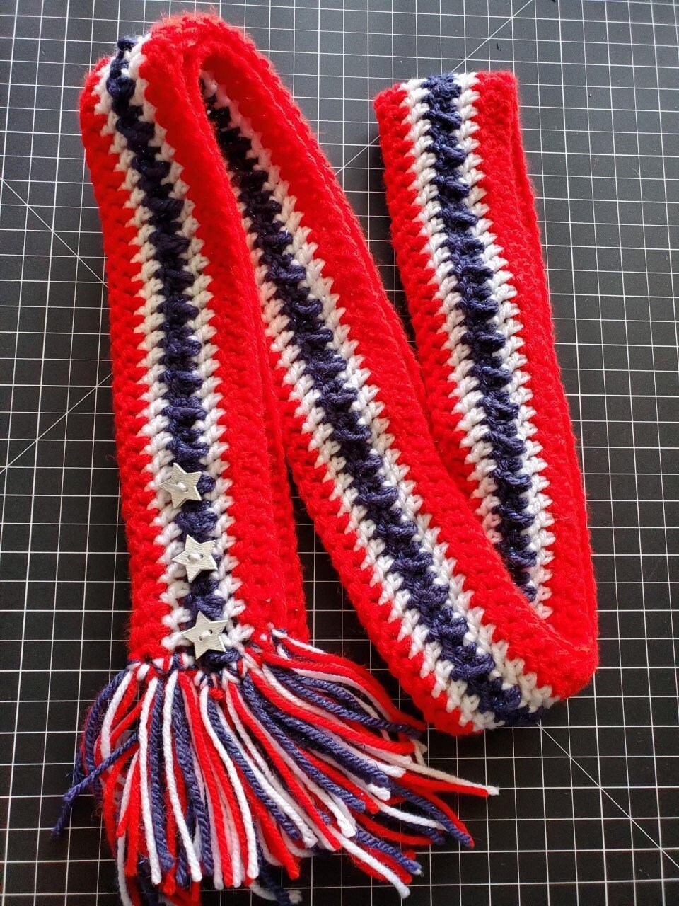 Rot, Weiss & Blauer Schal Rot, Weiss & Blauer Schal von JustCreatedbyRenee