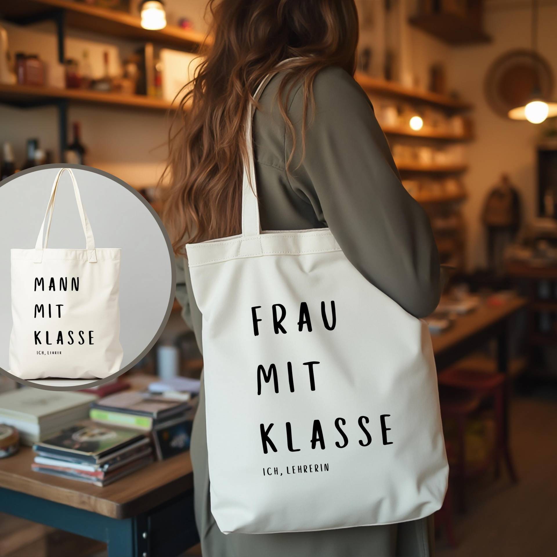 Geschenk Lehrer Lehrerin | Tasche Schule Frau Mann Mit Klasse Geschenkidee Ende Schuljahr Geschenk Lehrer Lehrerin | Tasche Schule Frau Mann Mit Klasse Geschenkidee Ende Schuljahr von JustEssentialsForYou