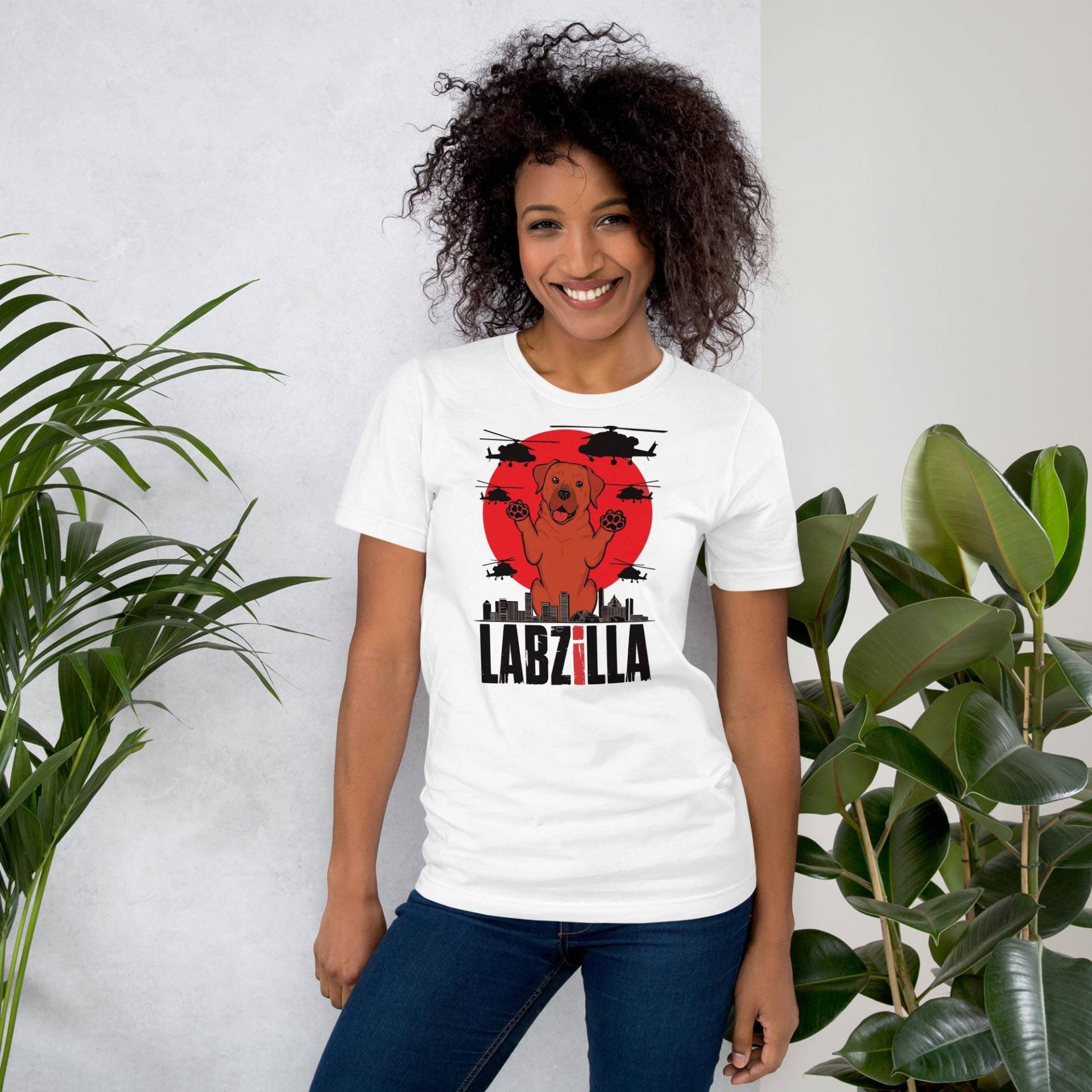 Foxred Labzilla - Lustiges Labrador Retro Design von JustFoxRed