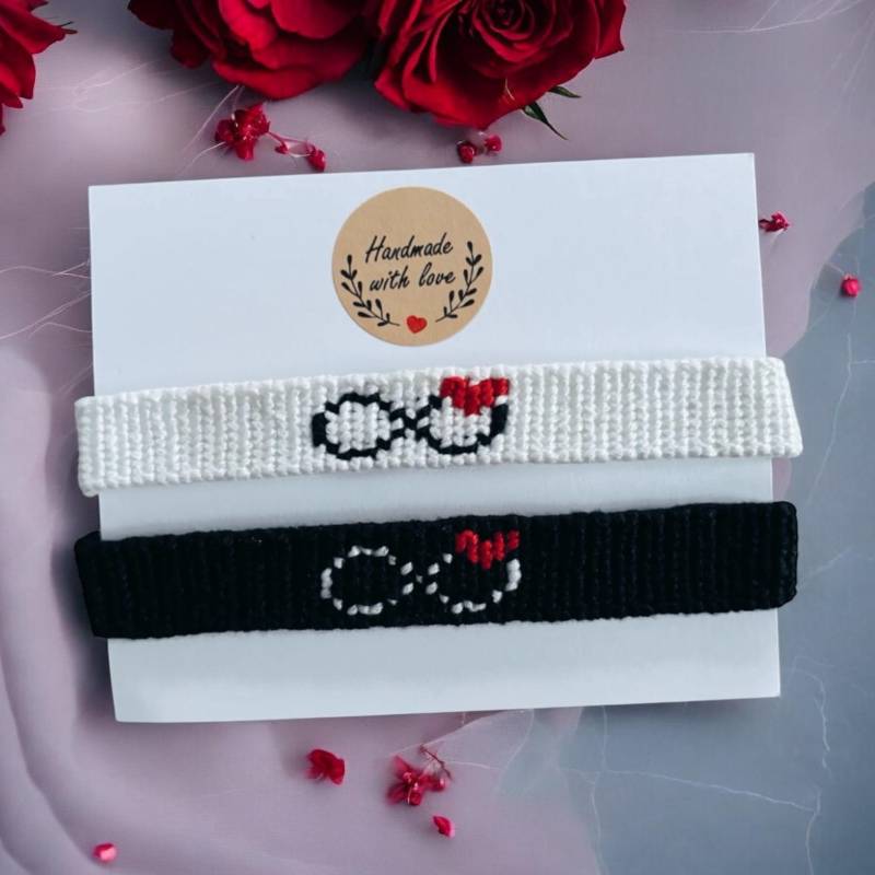 Freundschaftsarmband | Unendlichkeit |Geschenk Zum Valentinstag Beste Freunde Liebe Herz Handgefertigt Und Geknüpft Freundschaftsarmband | Unendlichkeit |Geschenk Zum Valentinstag Beste Freunde Liebe Herz Handgefertigt Und Geknüpft von Jonellaa