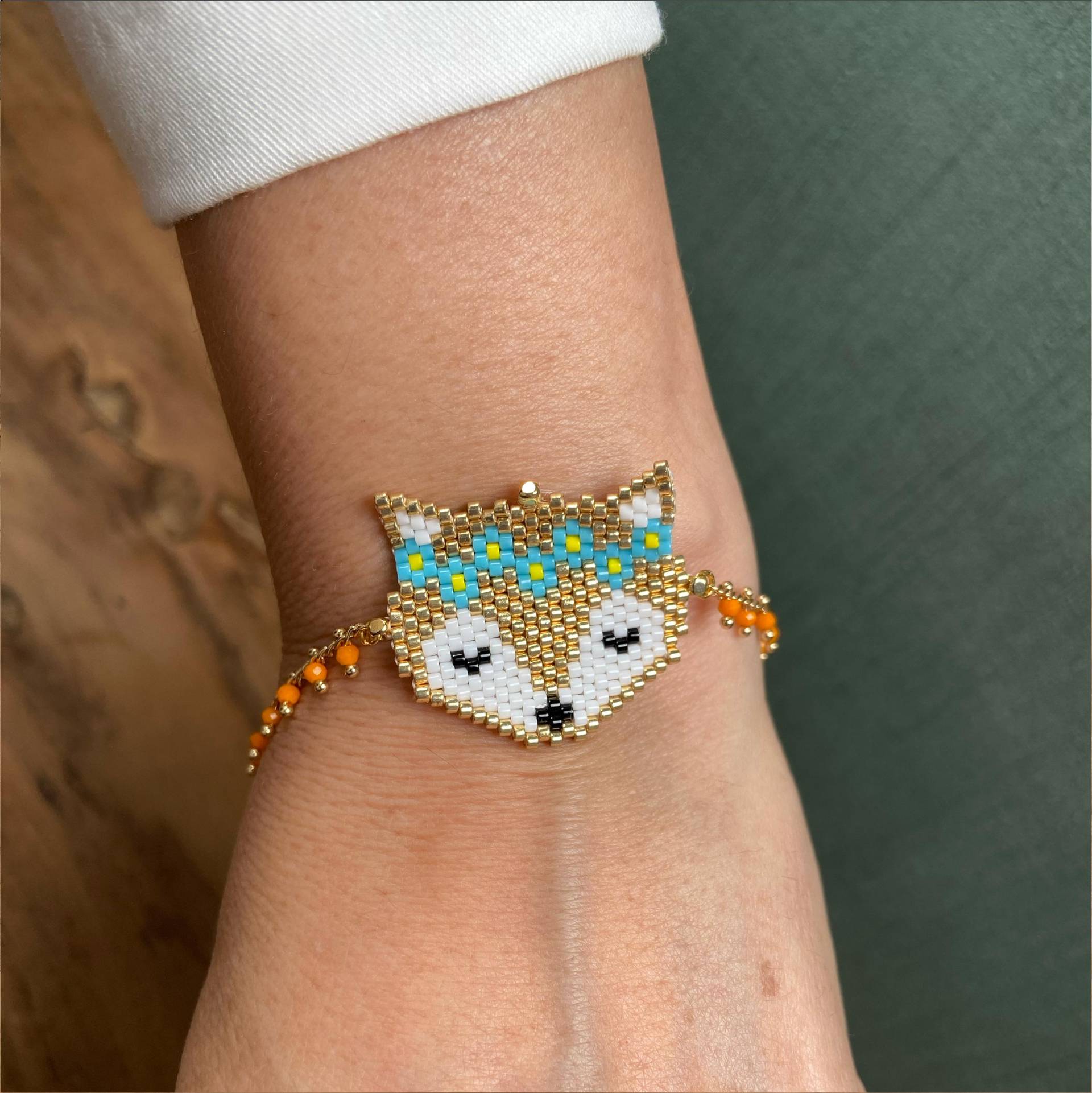 Handgefertigtes Armband - Fuchs Aus Miyuki-Perlen Handgefertigtes Armband - Fuchs Aus Miyuki-Perlen von JustHandcraftsStudio