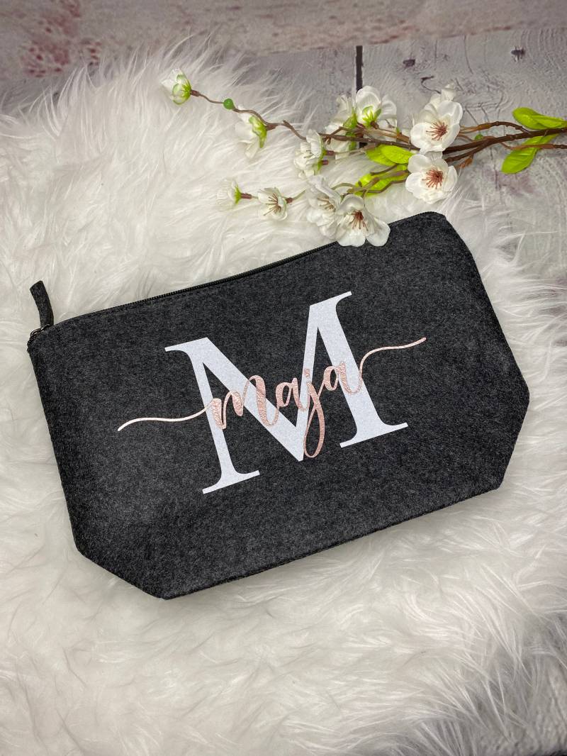Kosmetiktasche | Filz Personalisierte Tasche Personalisiert Kosmetiktasche | Filz Personalisierte Tasche Personalisiert von JustLoveMoments