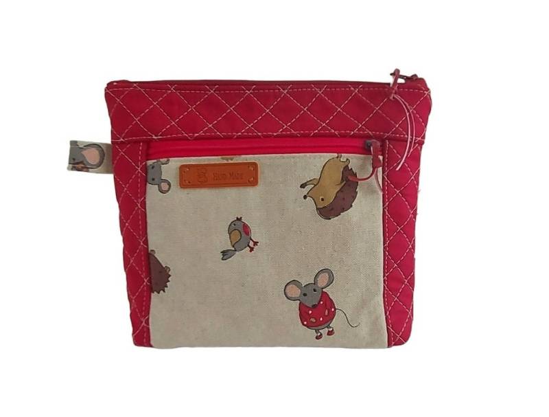 Kleine Upcycling Tasche, Kosmetiktäschchen Clutch Kleine Upcycling Tasche, Kosmetiktäschchen Clutch von JustMoDesing
