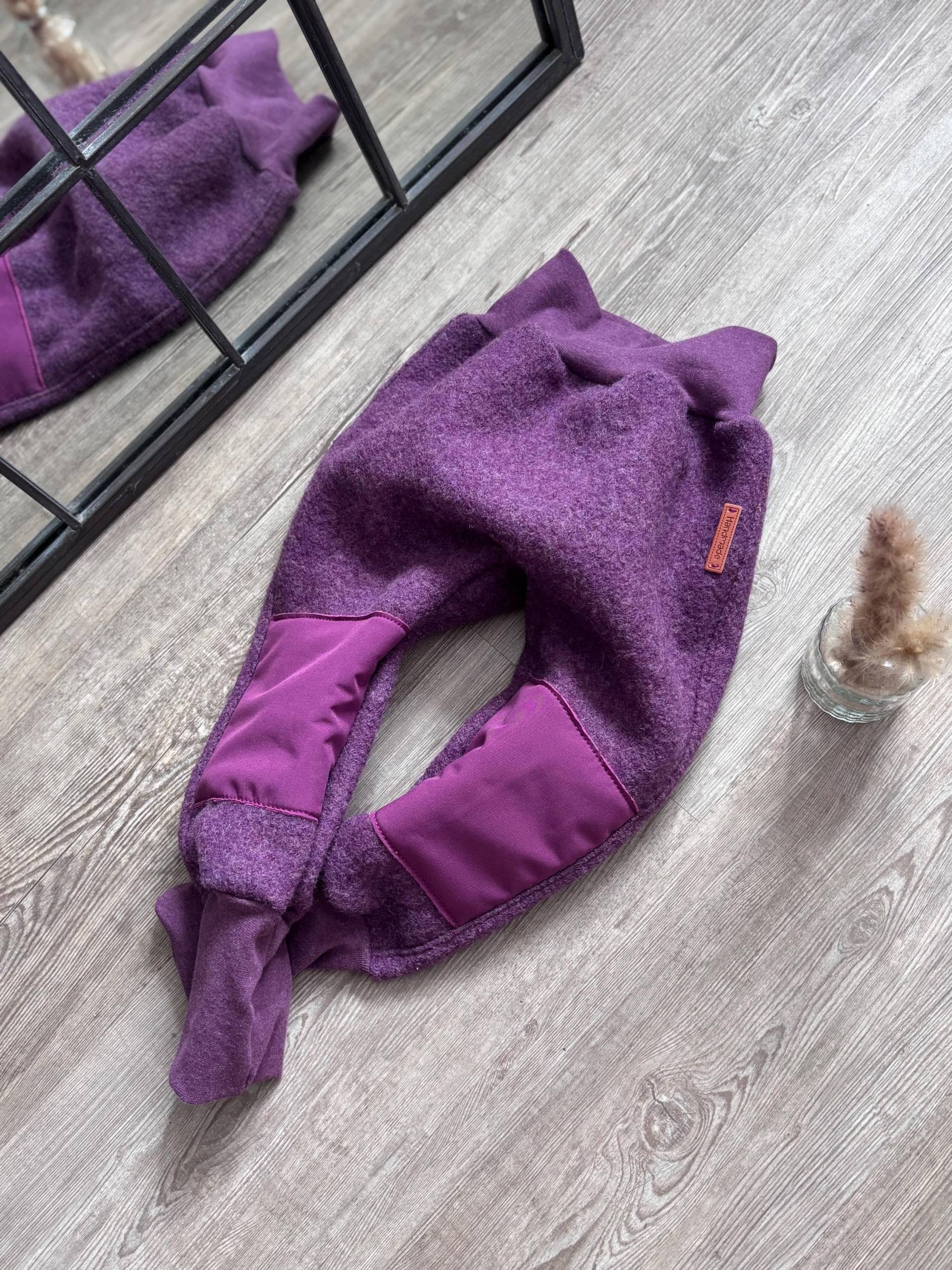 Outdoorhose, Walkhose, 100% Schurwolle Wollwalk Mauve von JustPurebyjpatelier