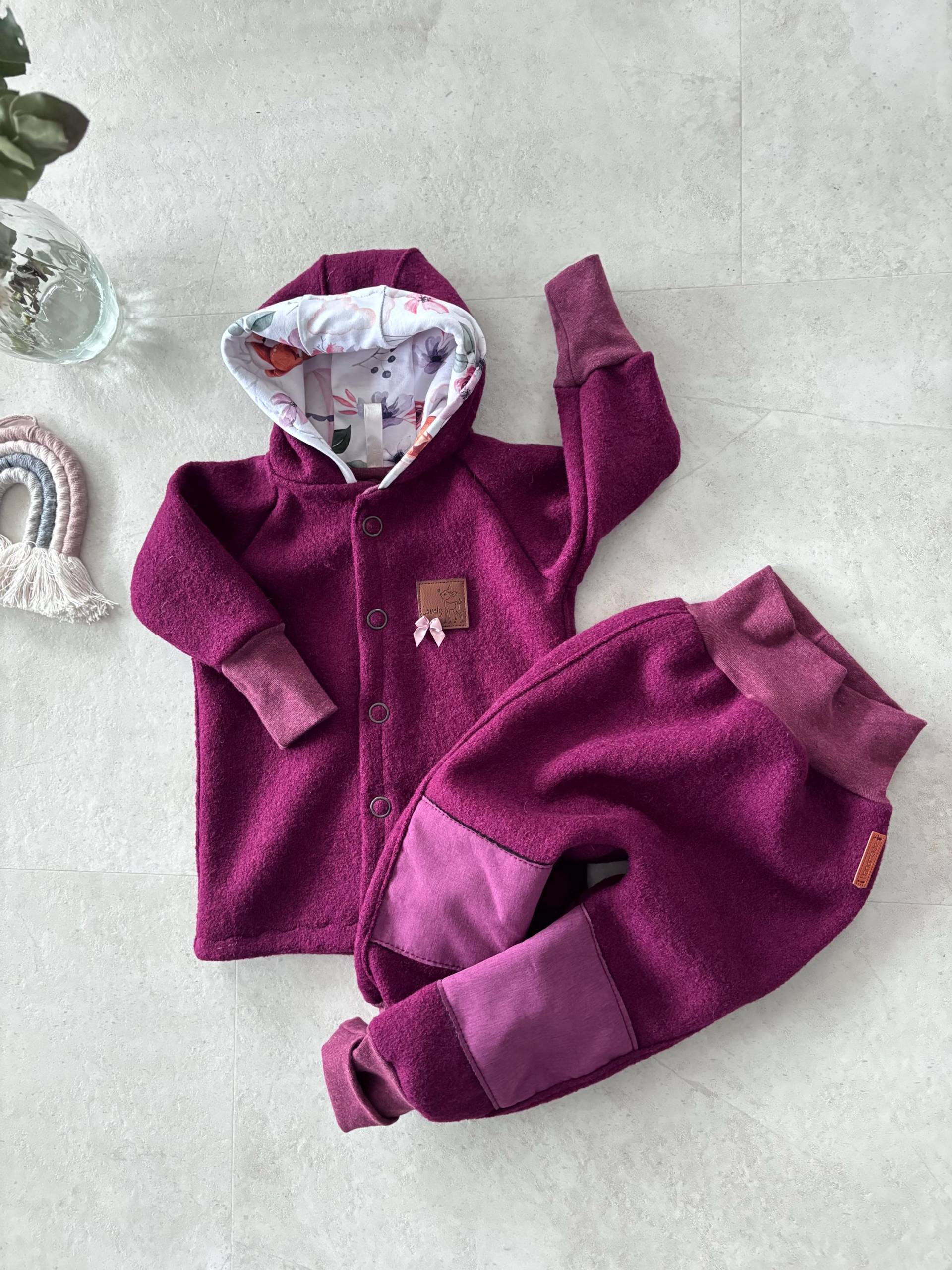 Set Walkjacke Und Walkhose, Walkanzug Schurwolle Wollwalk Walkloden von JustPurebyjpatelier