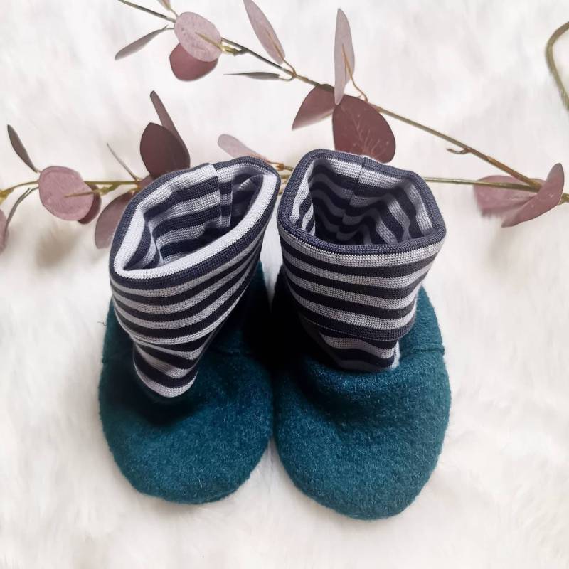 Walkschuhe Walk Babyschühchen, Wollwalk, Walkloden Verschiedene Farben von JustPurebyjpatelier