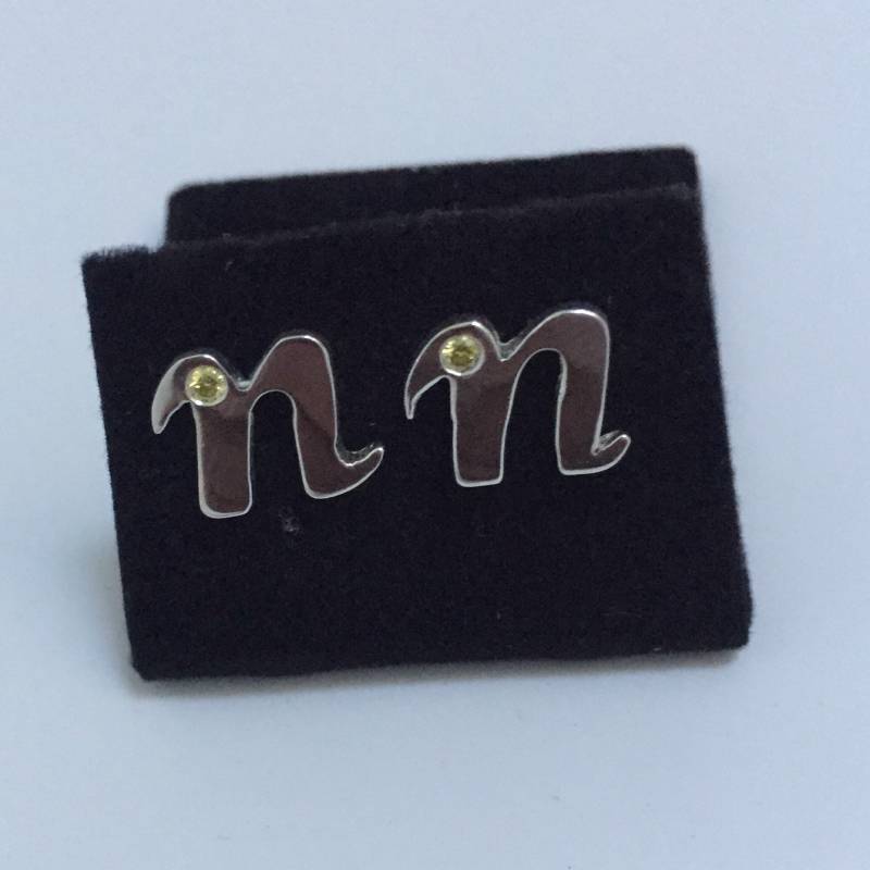 N Ohrstecker Mit Gelben Diamanten von JustRocksandCoral