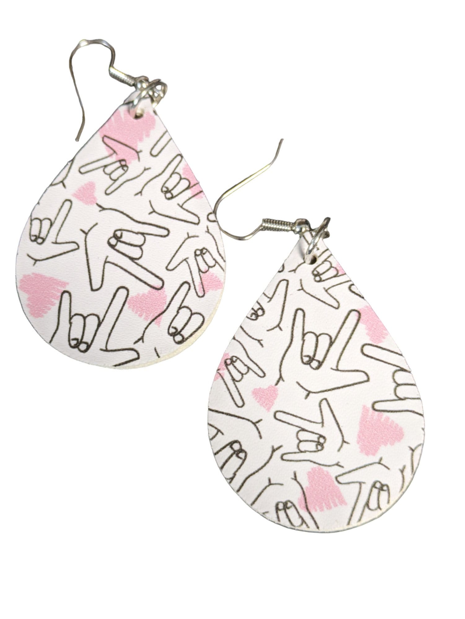 Kultur Der Tauben Ohrringe - Kunstleder "I Love You' Gebärdensprache Schmuck Kultur Der Tauben Ohrringe - Kunstleder "I Love You' Gebärdensprache Schmuck von JustSimplyk
