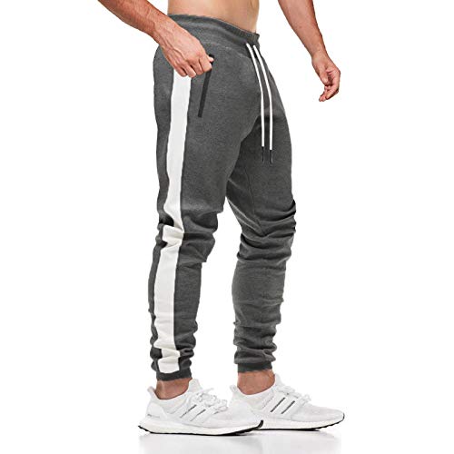 JustSun Jogginghose Herren Baumwolle Trainingshose Männer Sporthose Herren Lang Jogging-Hose Herren Sweathose Hosen Gym Fitness Trackpants Sweatpants Grau M JustSun Jogginghose Herren Baumwolle Trainingshose Männer Sporthose Herren Lang Jogging-Hose Herren Sweathose Hosen Gym Fitness Trackpants Sweatpants Grau M von JustSun