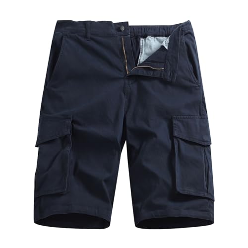 JustSun Kurze Hosen Herren Cargo Shorts Herren Sommer Männer Cargohose Kurz Baumwolle Dunkelblau XL JustSun Kurze Hosen Herren Cargo Shorts Herren Sommer Männer Cargohose Kurz Baumwolle Dunkelblau XL von JustSun