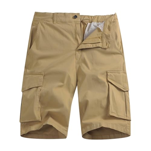 JustSun Kurze Hosen Herren Cargo Shorts Herren Sommer Männer Cargohose Kurz Baumwolle Khaki 3XL JustSun Kurze Hosen Herren Cargo Shorts Herren Sommer Männer Cargohose Kurz Baumwolle Khaki 3XL von JustSun
