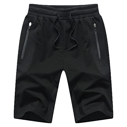 JustSun Kurze Hose Herren Shorts Sommer Jogginghose Kurz Sporthose Herren Baumwolle Sweat Gym Sport Shorts Schwarz M JustSun Kurze Hose Herren Shorts Sommer Jogginghose Kurz Sporthose Herren Baumwolle Sweat Gym Sport Shorts Schwarz M von JustSun